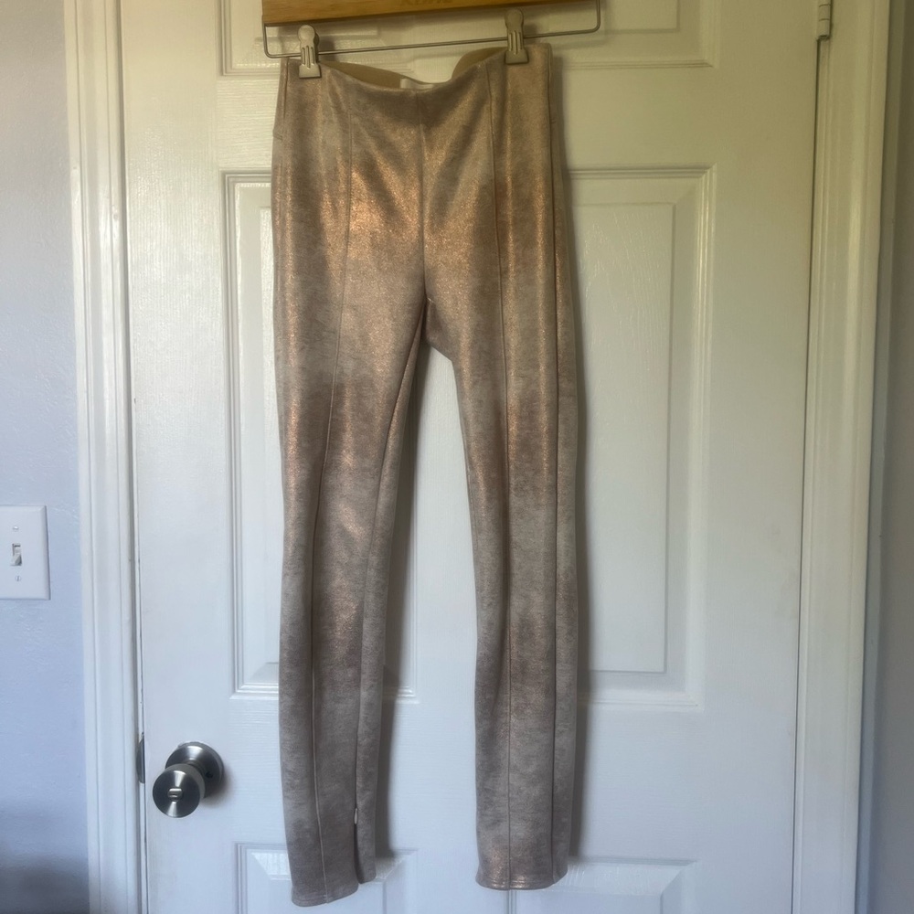 Anthropologie Beige Textured Leggings